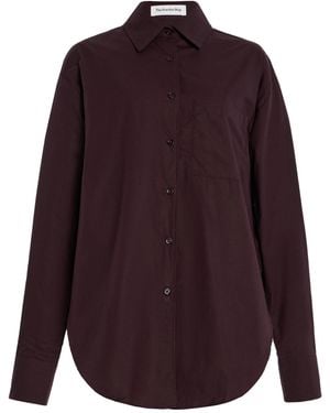 Frankie Shop Lui Cotton Shirt - Purple