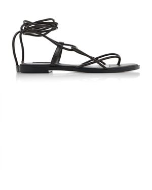 A.Emery Odine Leather Sandals - Black