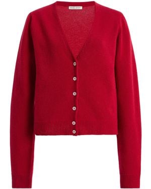 High Sport Cardi Wool-Cashmere Cardigan - Red