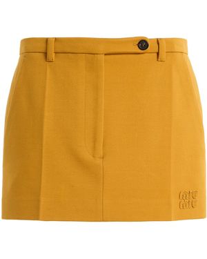 Miu Miu Mini Skirt - Yellow