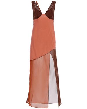 Sir. The Label Halcyon Silk Midi Dress - Brown