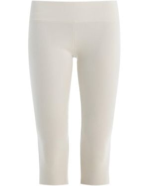 TOTEME Knit Capri Leggings - White