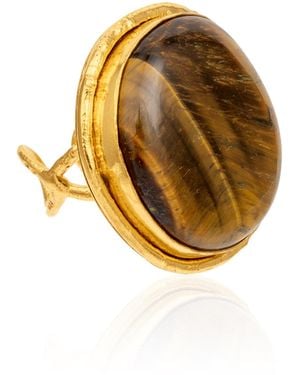 Sylvia Toledano Plated Macaron Ring - Metallic