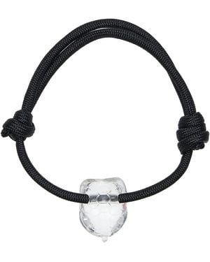 Dezso by Sara Beltran Quartz Turtle Anklet - Black