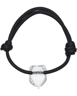Dezso by Sara Beltran Quartz Turtle Anklet - Black