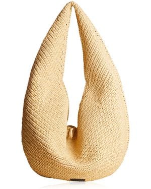 KHAITE Olivia Large Raffia Hobo Bag - Natural