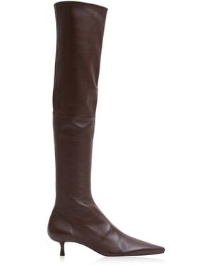 Jonathan Simkhai Joni Stretch Leather Over-The-Knee Boot - Brown