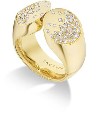 Tabayer Signet 18K Diamond Ring - Metallic