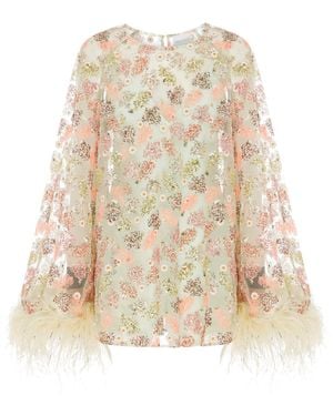 Alice McCALL Celestial Creature Feather Swing Dress - Green