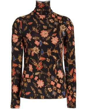 Ulla Johnson Aurelia Turtleneck Top - Black