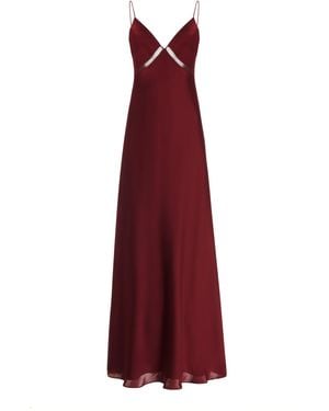 FAVORITE DAUGHTER Exclusive The Blackberry Satin Maxi Dress - Red