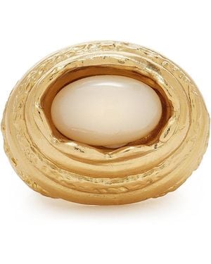 Paola Sighinolfi Amanda 18K-Plated Pewter Resin Ring - Metallic