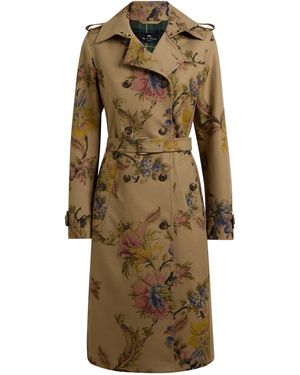 Etro Cotton-Blend Coat - Natural