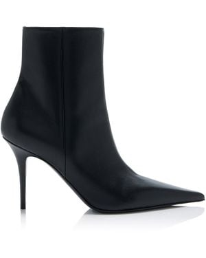 AMINA MUADDI Barbara Leather Ankle Boots - Black