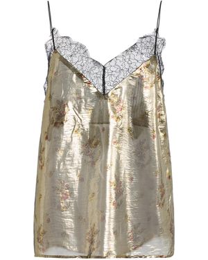 Franchise Layla Silk-Lurex Camisole - Metallic