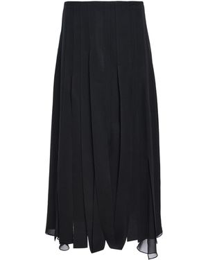 Altuzarra Dorothea Silk Midi Skirt - Black