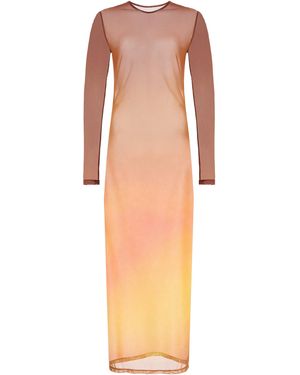 Ay Que Calor Exclusive La Isla Solana Mesh Midi Dress - Multicolour