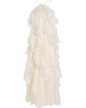 Aje. Merritt Embroidered Gown - White