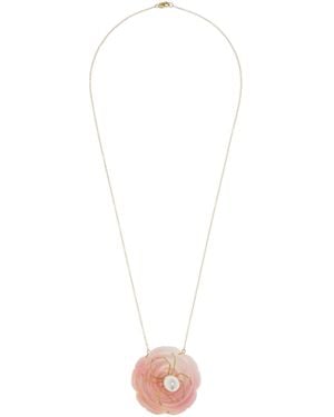 Annette Ferdinandsen 18K Conch Diamond Necklace - White