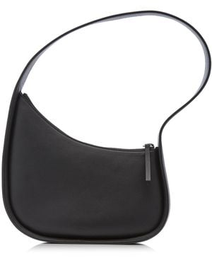 The Row Half Moon Leather Bag - Black