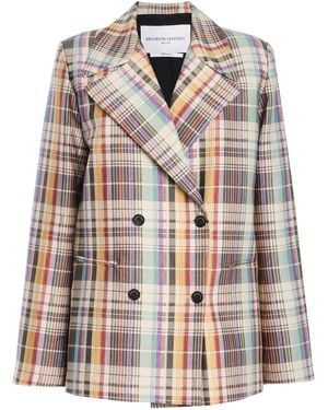 Brandon Maxwell The Delaney Wool-Blend Blazer - Multicolor