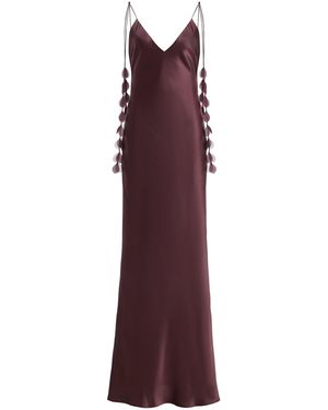 By Malene Birger Pascale Silk Maxi Slip Dress - Purple