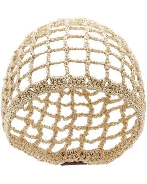 Pardo Hats Exclusive La Isla Zahi Openwork Woven Headpiece - Metallic