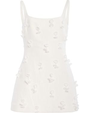 Jonathan Simkhai Cailinn Linen-Cotton Mini Dress - White
