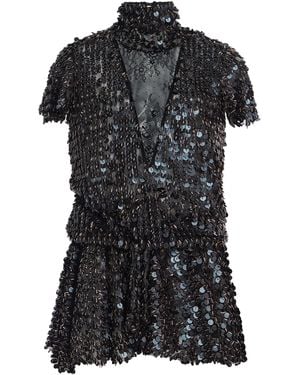 Siedres Fryn Sequined Mini Dress - Black
