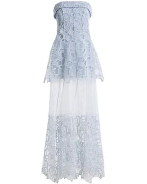 Jonathan Simkhai Rennis Embroidered Bustier Gown - White