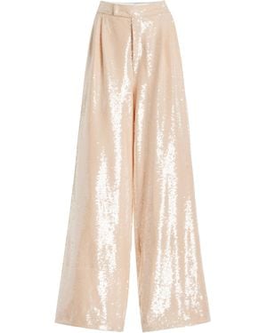 LAQUAN SMITH Oversized Tailored Pants - Natural