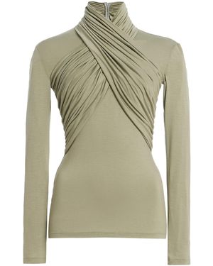 Franchise Odessa Draped Jersey Top - Green