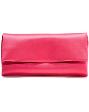 Carolina Herrera Annie Satin Clutch - Pink
