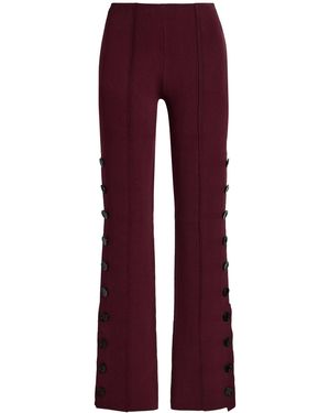 Proenza Schouler Martina Embellished Jersey Skinny-Leg Trousers - Red