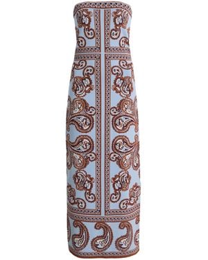 Cara Cara Rome Paisley Midi Dress - White