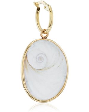 Gazza Ladra Santa Lucia 14K Shell Single Earring - Metallic