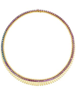 Emily P. Wheeler Painted Desert 18K-Stone Necklace - White