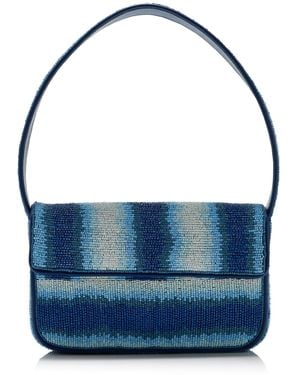 STAUD Tommy Beaded Bag - Blue