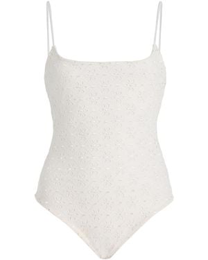 Juillet Imey Broderie Anglaise One-Piece Swimsuit - White