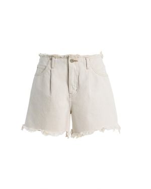 Moussy Ludlow Denim Shorts - White