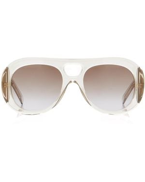 Givenchy Bold Aviator-Frame Acetate Sunglasses - White