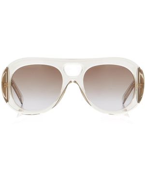 Givenchy Bold Aviator-Frame Acetate Sunglasses - White