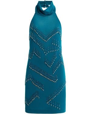 DES_PHEMMES Exclusive La Isla Backless Mini Tube Dress - Blue