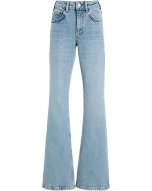 Jeanerica Moda Stretch Mid-Rise Flared-Leg Jeans - Blue