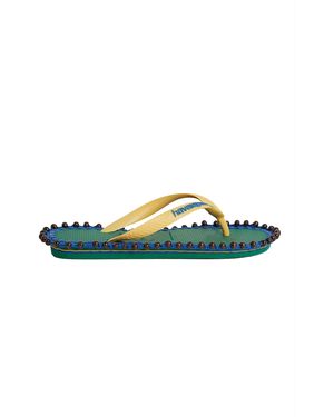 Tresser X Havaianas Avaia Wood-Beaded Rubber Sandals - Green