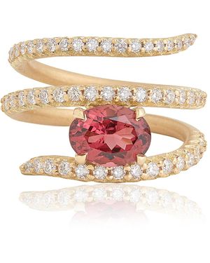 Jamie Wolf 18K Tourmaline And Diamond Ring - White