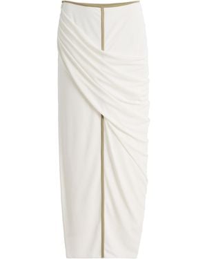 Significant Other Exclusive Jolie Draped Maxi Skirt - White