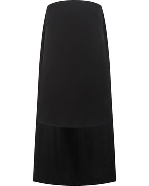 Harris Tapper Coppola Satin Faille Mini Dress - Black
