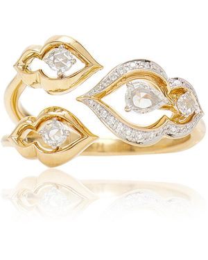 Harakh Haveli 18k Yellow Gold Diamond Ring - Metallic