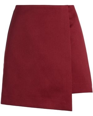 By Malene Birger Raye Satin Mini Wrap Skirt - Red